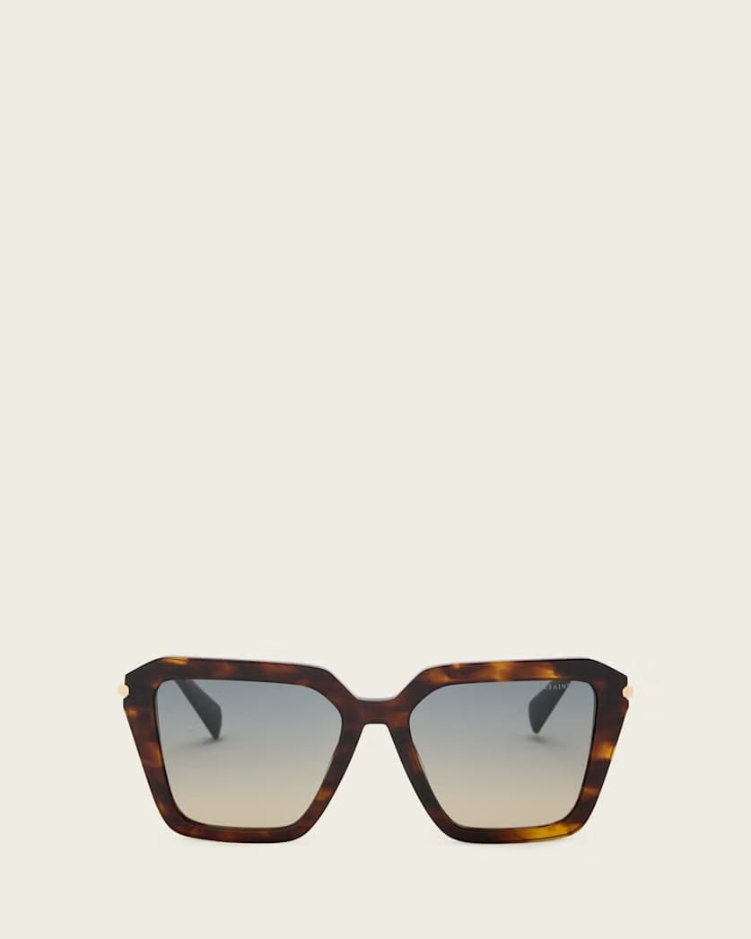 AllSaints Gwen Square Shaped Sunglasses Women's Dark Tort Women's