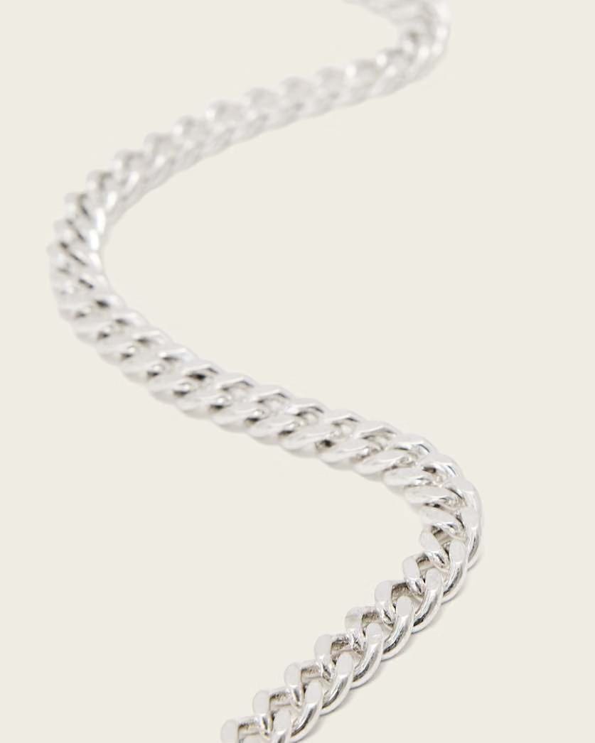 AllSaints Gina Chain Necklace Women's Warm Silver Women's