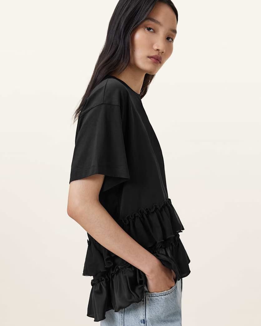 AllSaints Feyre Relaxed Fit T Shirt Women's Black Women's