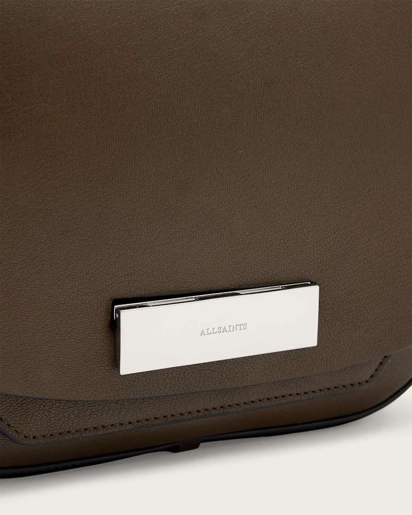 AllSaints Etta Leather Satchel Bag Women's Fango Brown Women's