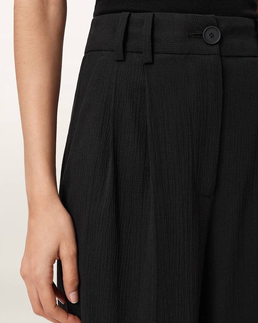 AllSaints Essen Wide Leg Pants Women's Black Women's