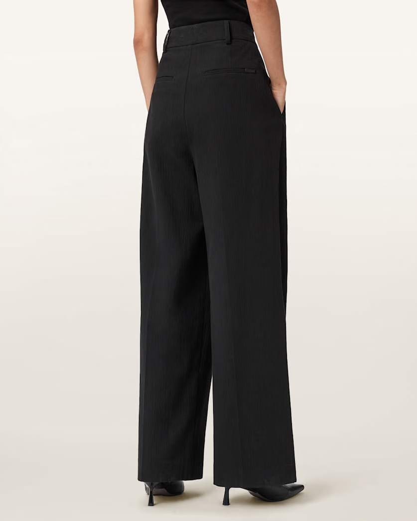AllSaints Essen Wide Leg Pants Women's Black Women's