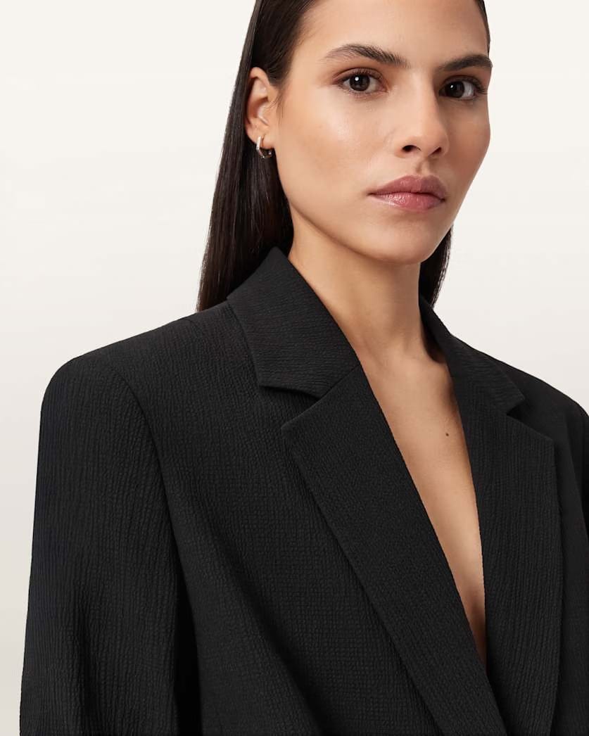 AllSaints Essen Single Breasted Blazer Women's Black Women's