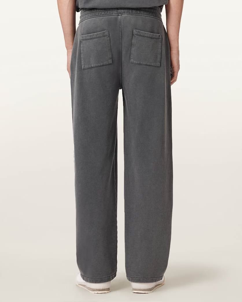 AllSaints Emblem Straight Leg Sweatpants Washed Black