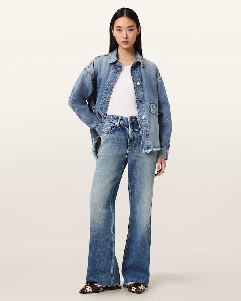 AllSaints Ember Flared Denim Jeans Women's Vintage Indigo Women's