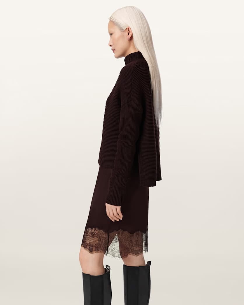 AllSaints Eloise 2 In 1 Sweater Dress Women's Black Women's