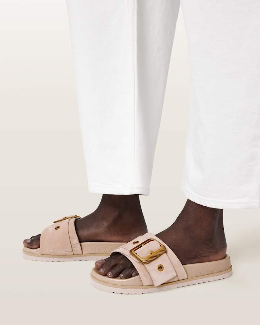 AllSaints Ellie Western Sandals Women's Rose Dust Pink Women's
