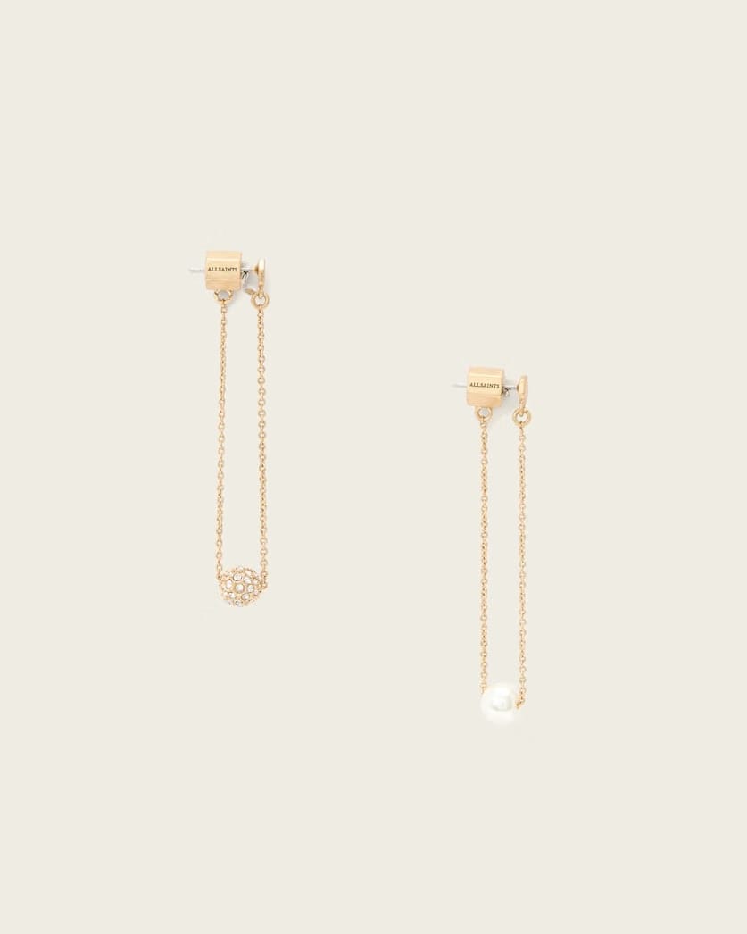 AllSaints Ellie Loop Earrings Women's Warm Brass Women's