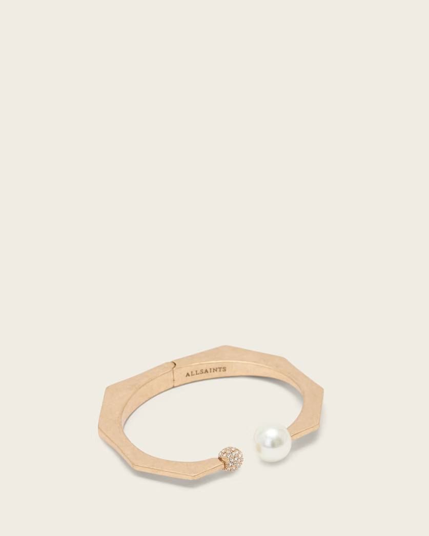 AllSaints Ellie Hex Bracelet Women's Warm Brass Women's