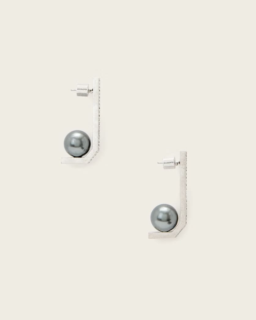 AllSaints Ellie Drop Earrings Women's Warm Silver Women's