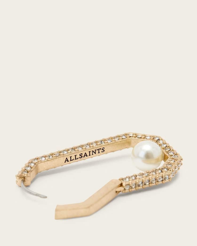 AllSaints Ellie Crystal Earrings Women's Warm Brass Women's
