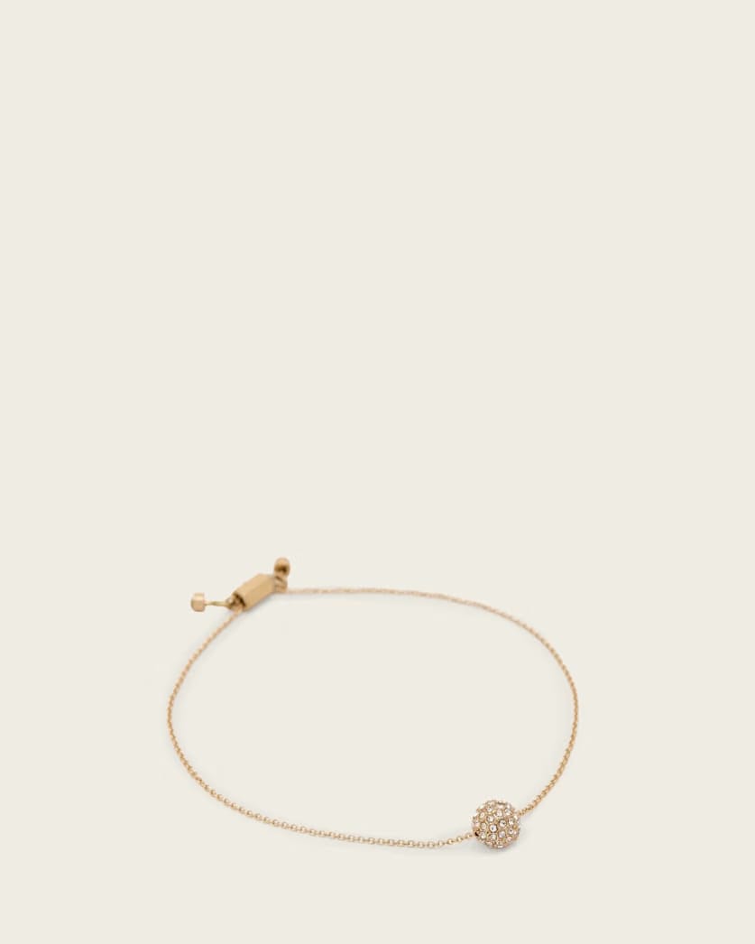 AllSaints Ellie Crystal Bracelet Women's Warm Brass Women's