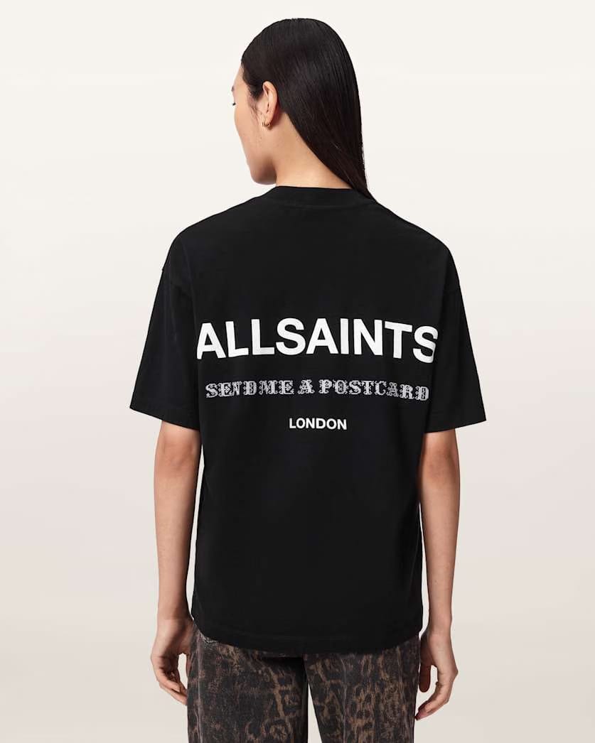 AllSaints Dreamer Oversized Etta Short Sleeve T Shirt Women's Sea Green Women's