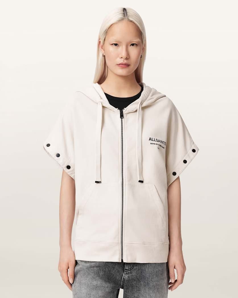 AllSaints Dreamer Amphia Oversized Hoodie Women's Dusk White Women's