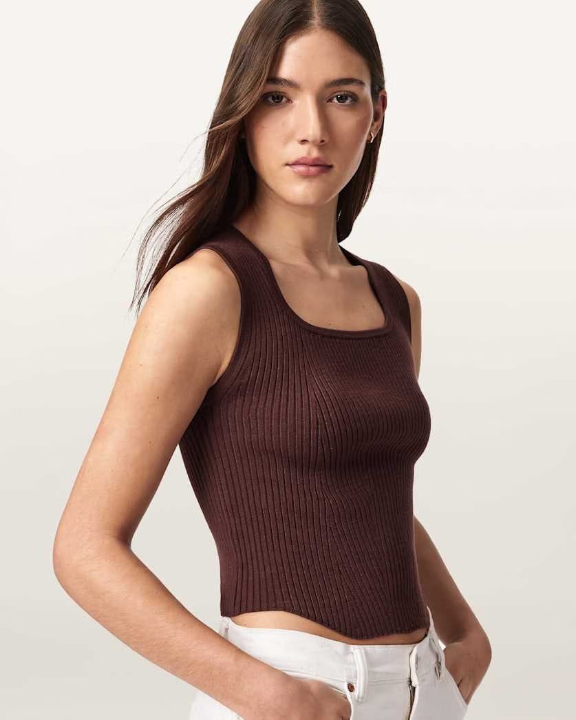 AllSaints Cruz Slim Fit Bodice Women's Burnt Umber Women's