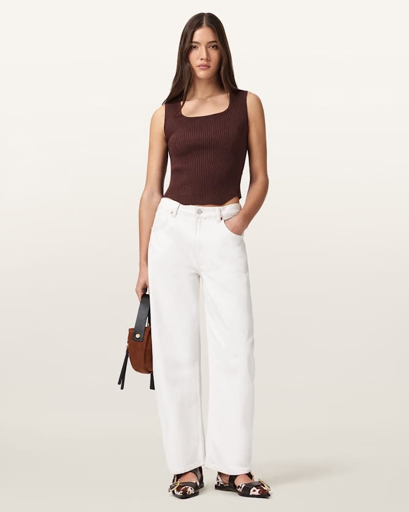 AllSaints Cruz Slim Fit Bodice Women's Burnt Umber Women's