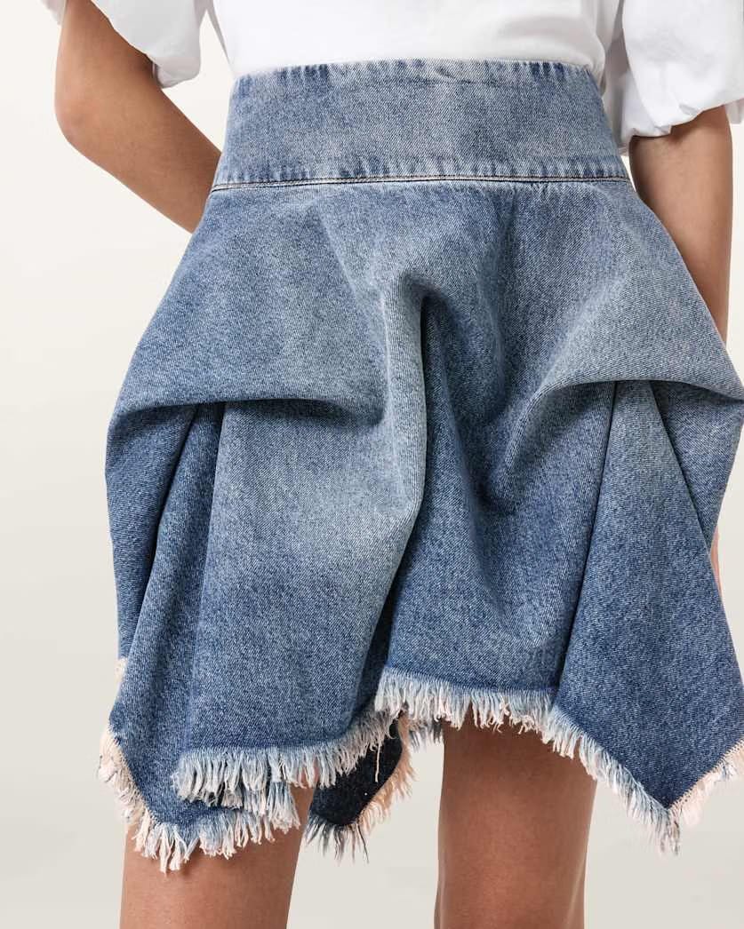 AllSaints Crissy Denim Mini Skirt Women's Vintage Indigo Women's
