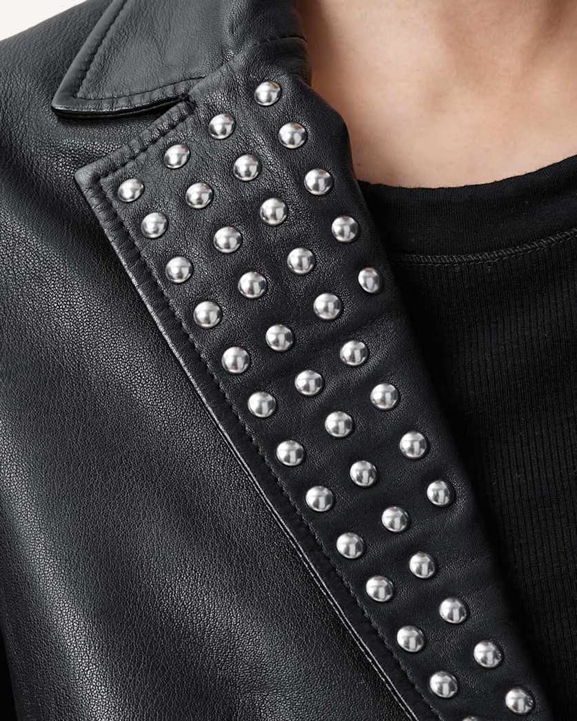 AllSaints Corinna Studded Blazer Women's Black Women's