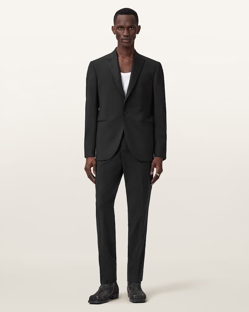 AllSaints Clyston Slim Fit Blazer Black