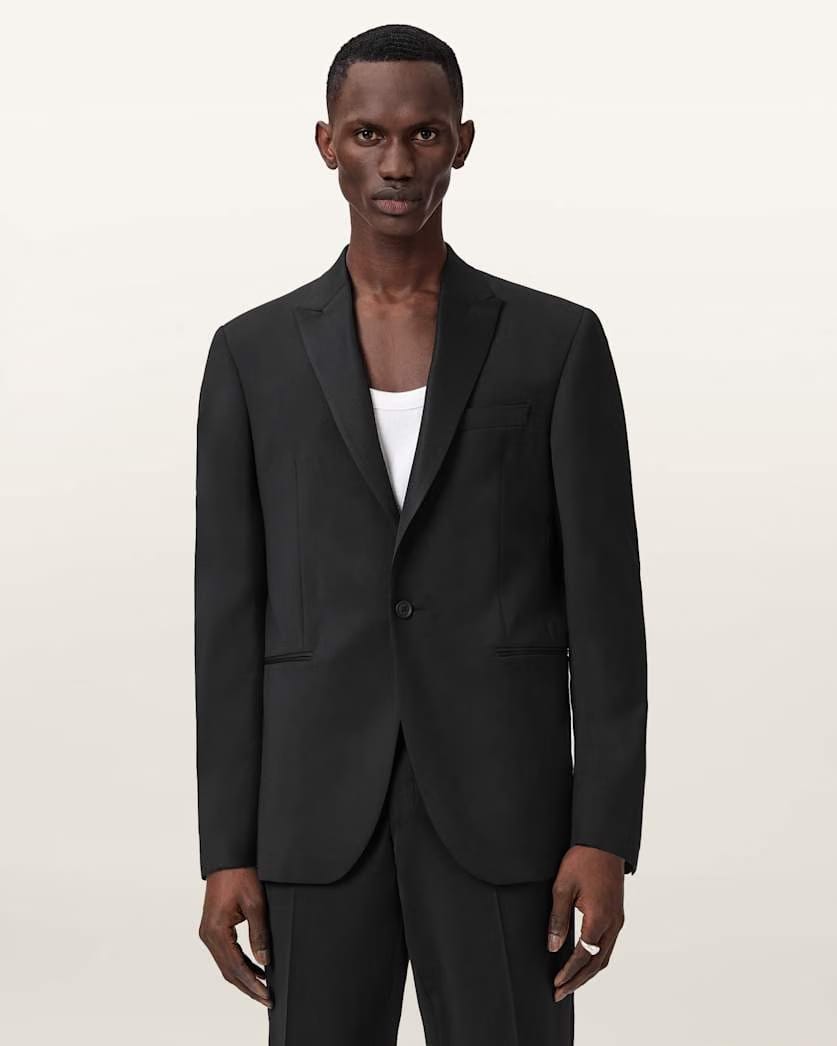 AllSaints Clyston Slim Fit Blazer Black