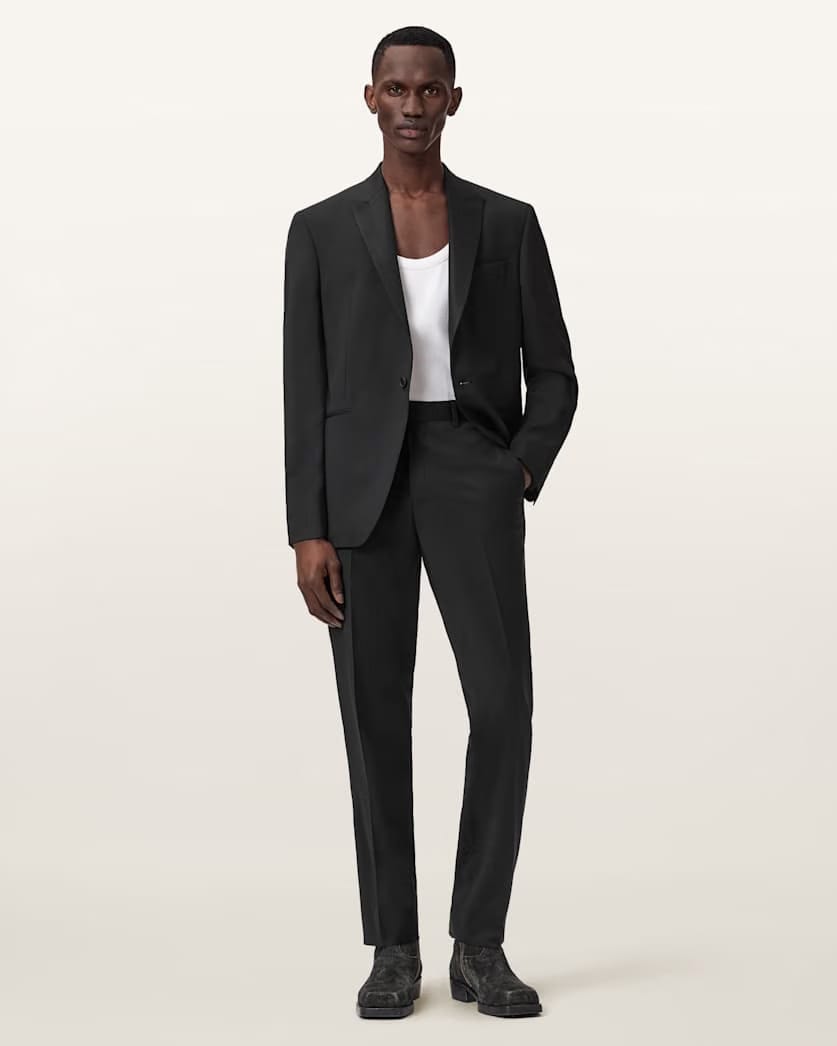 AllSaints Clyston Slim Fit Blazer Black