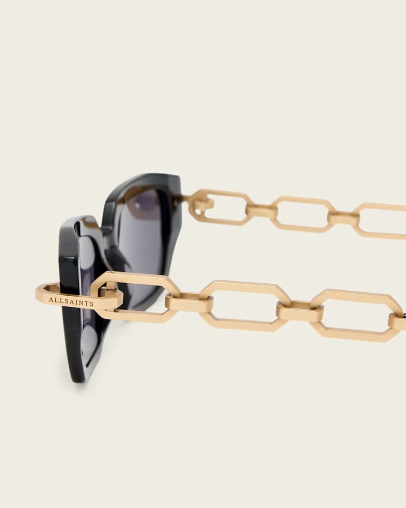 AllSaints Callisto Cat Eye Shaped Sunglasses Women's Gloss Black Women's