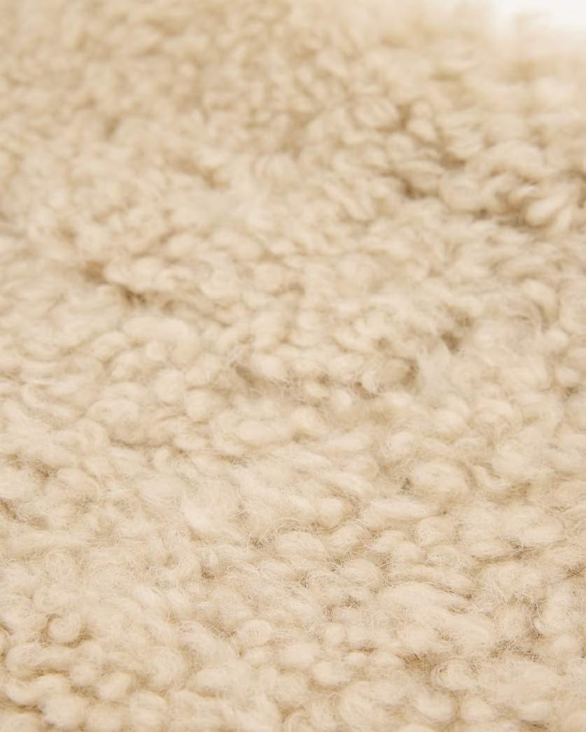 AllSaints Bettina Shearling Clutch Bag Women's Natural Women's