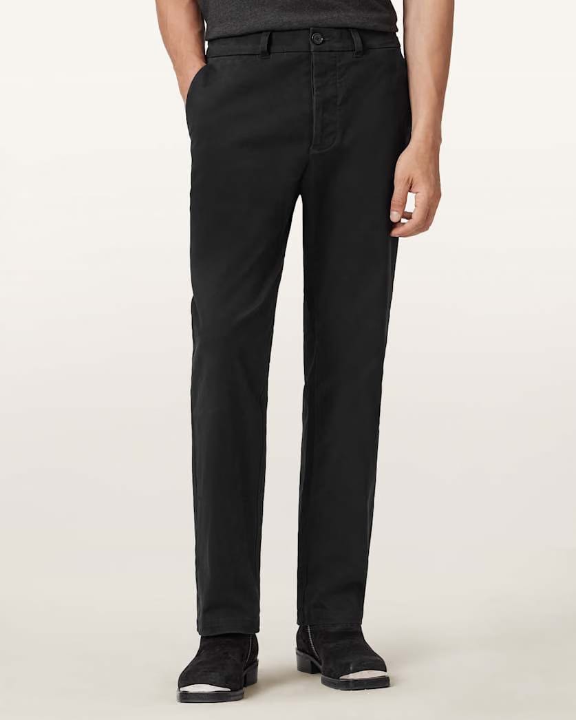 AllSaints Beckley Slim Fit Chinos Pebble Brown
