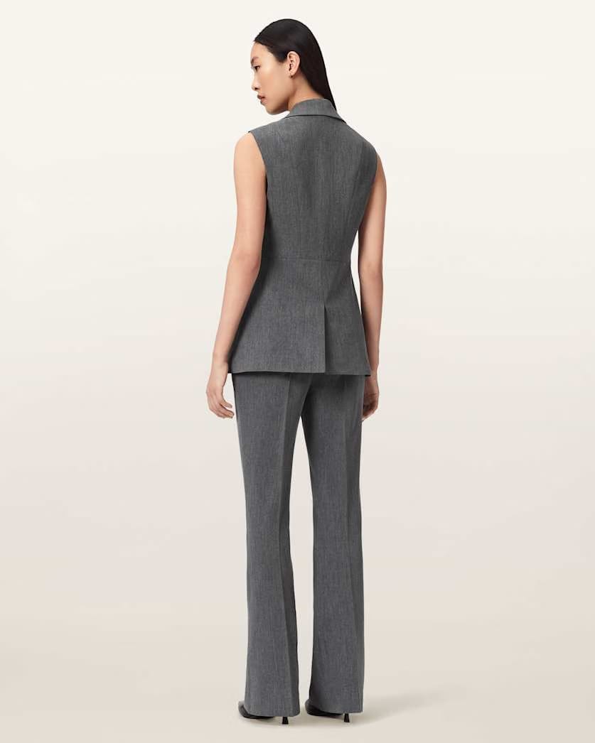 AllSaints Astra Flared Pants Women's Grey Women's