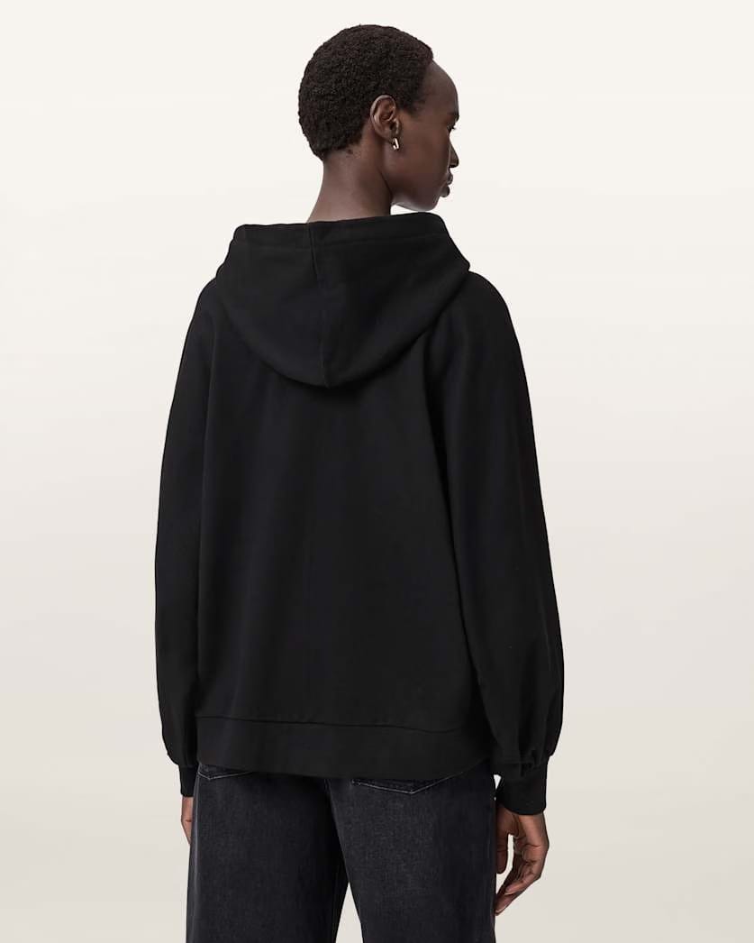 AllSaints Artia Embos Relaxed Hoodie Women's Black Women's