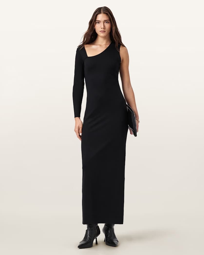 AllSaints Ari Jersey Maxi Dress Women's Black Women's