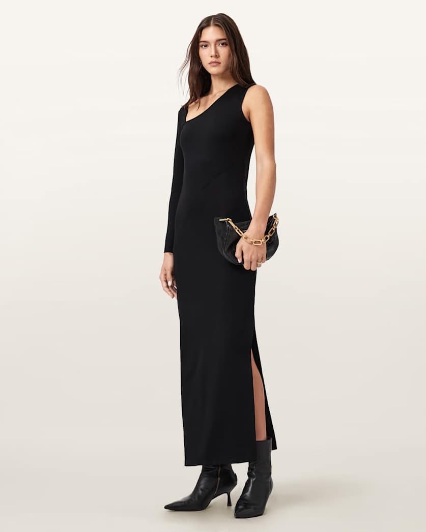 AllSaints Ari Jersey Maxi Dress Women's Black Women's
