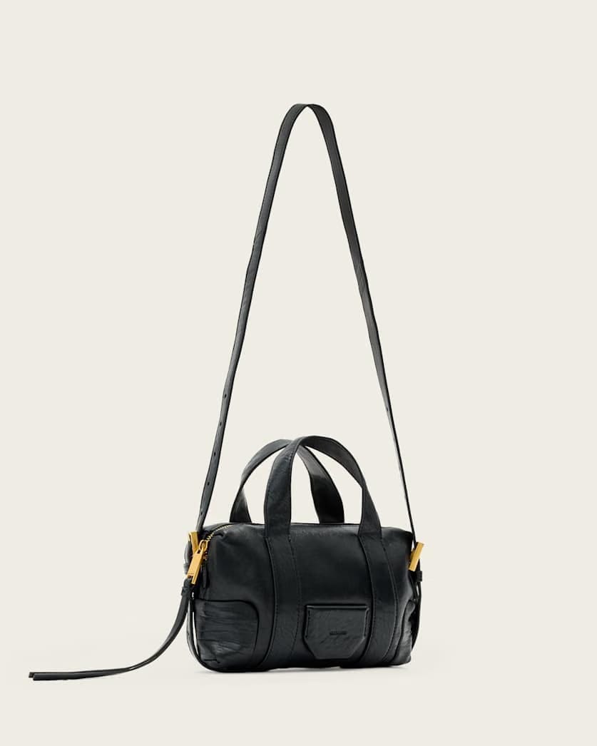 AllSaints Ares Grain Compact Crossbody Bag Women's Black Women's