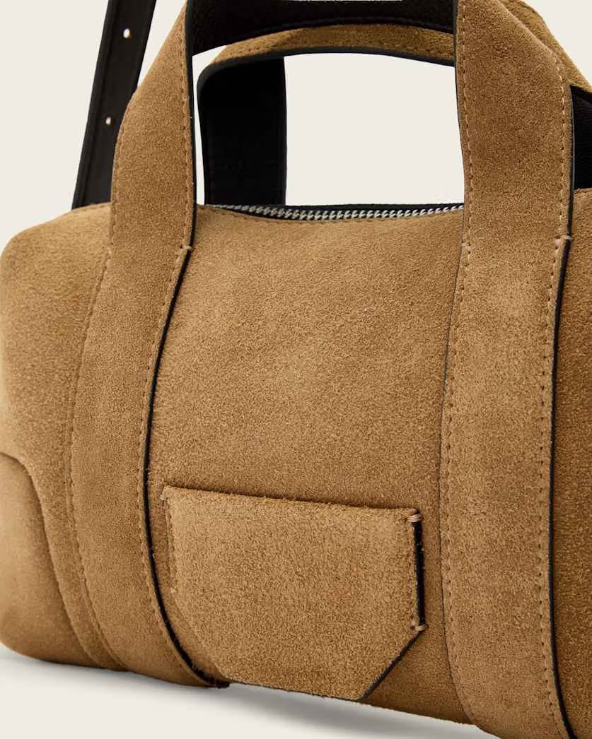 AllSaints Ares Compact Suede Crossbody Women's Biscuit Brown Women's