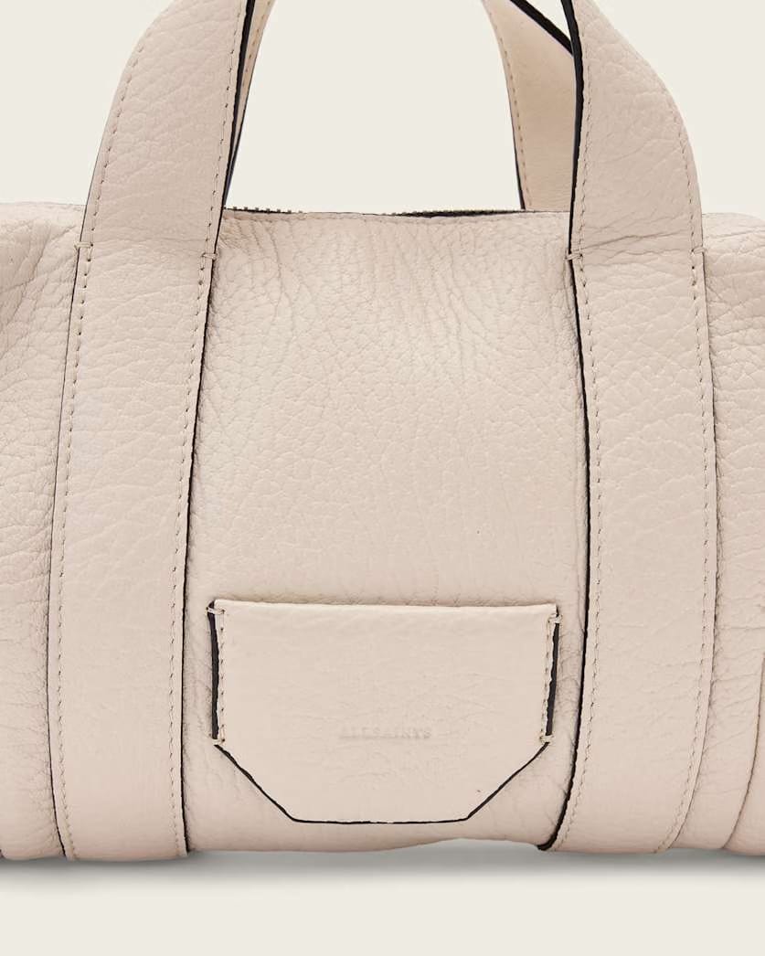 AllSaints Ares Compact Leather Crossbody Bag Women's Sahara White Women's