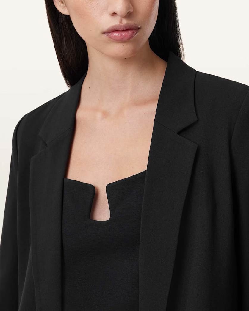 AllSaints Aleida Lightweight Tri Blazer Women's Black Women's