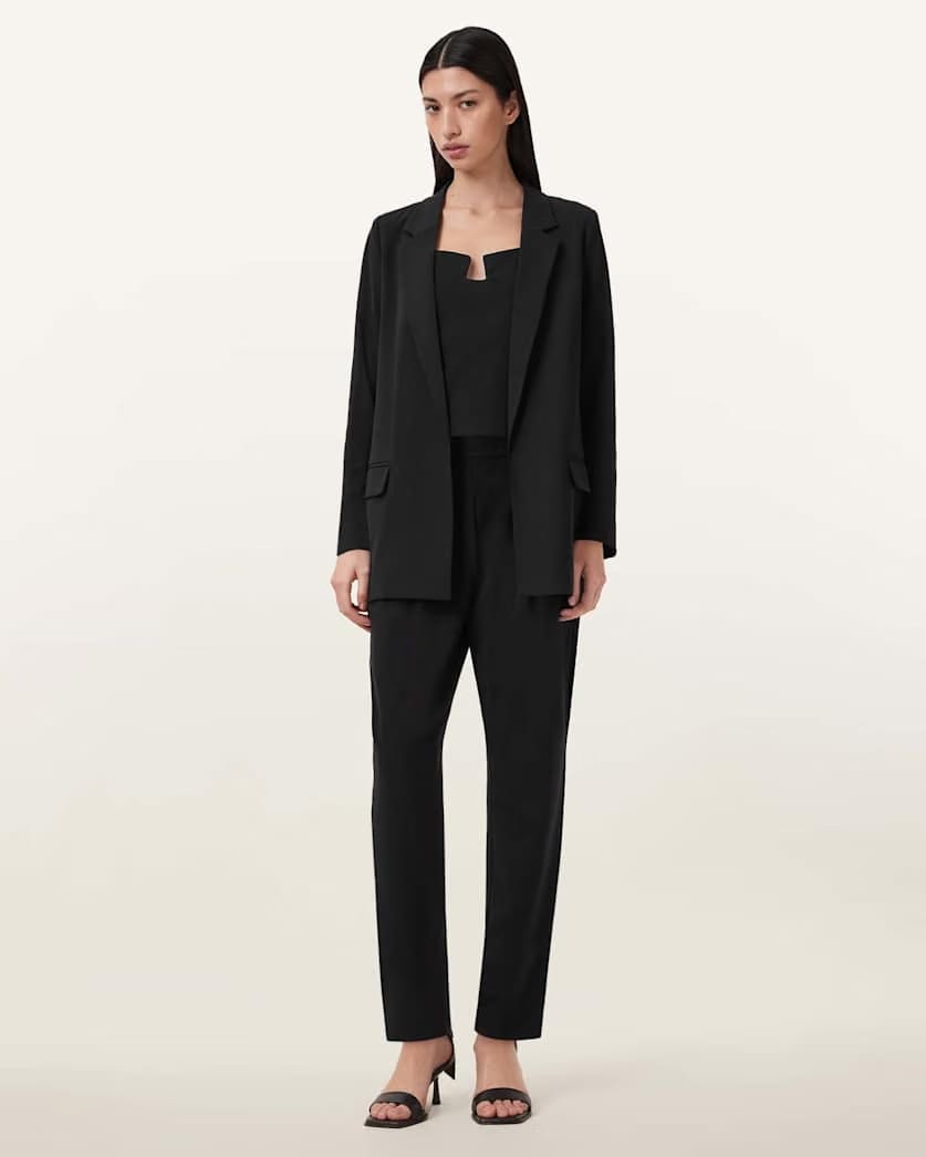 AllSaints Aleida Lightweight Tri Blazer Women's Black Women's