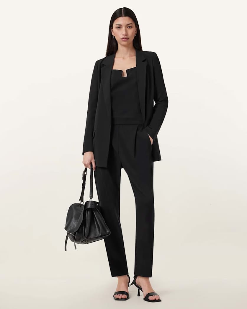 AllSaints Aleida Lightweight Tri Blazer Women's Black Women's