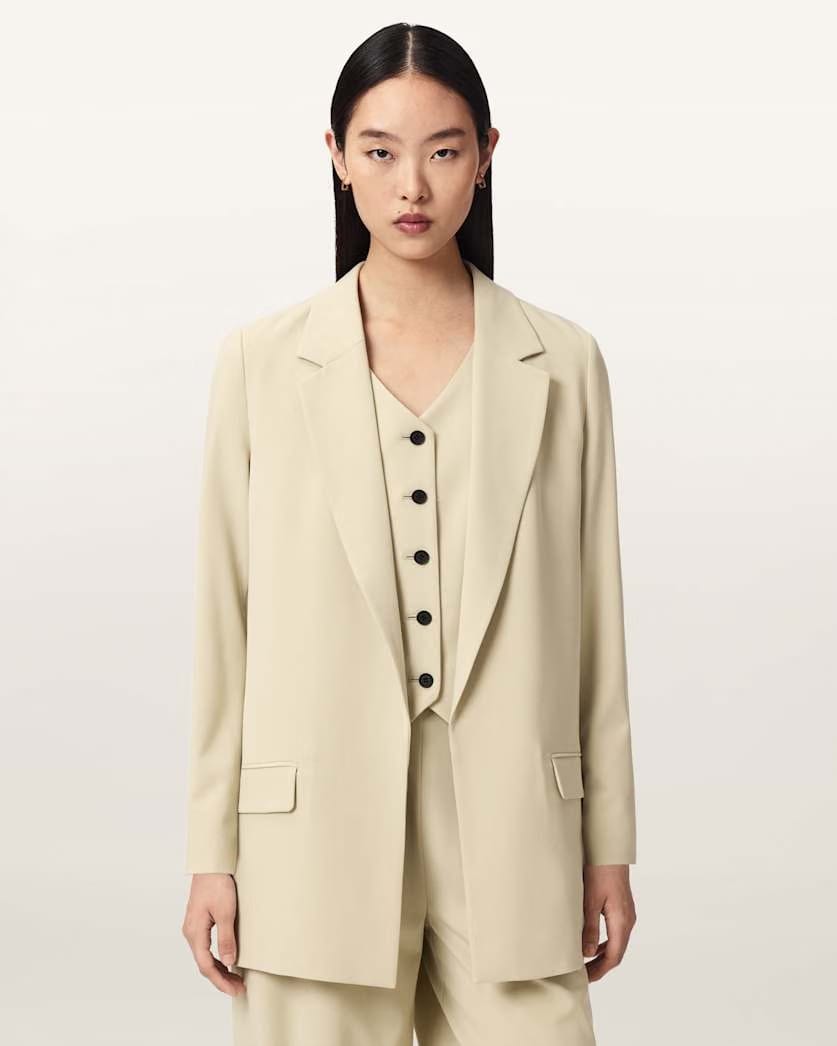 AllSaints Aleida Lightweight Tri Blazer Women's Haze Green Women's