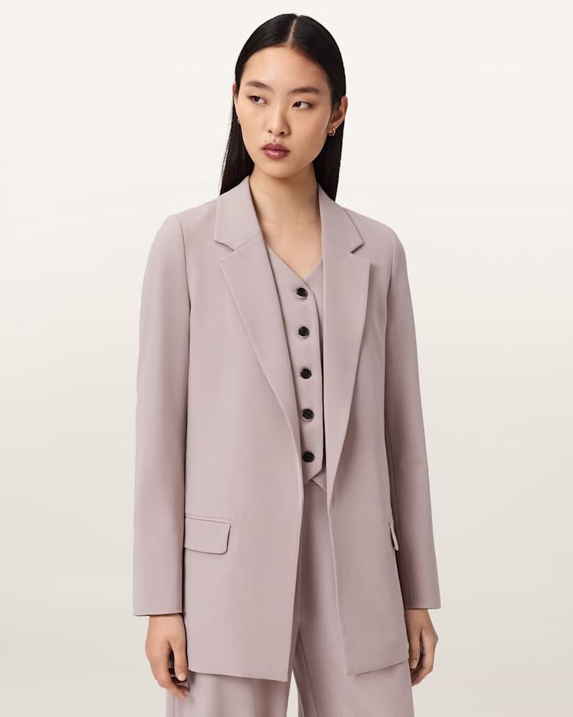 AllSaints Aleida Lightweight Tri Blazer Women's Haze Green Women's