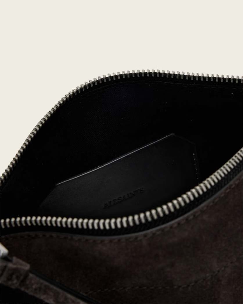 AllSaints Alba Suede Crossbody Bag Women's Bitter Brown Women's