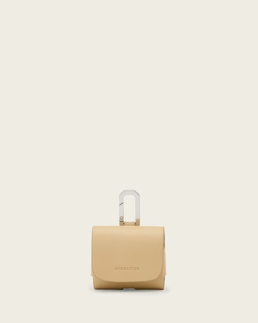 AllSaints Airpod Leather Hex Case Women's Mellow Yellow Women's
