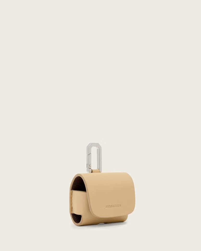AllSaints Airpod Leather Hex Case Women's Mellow Yellow Women's