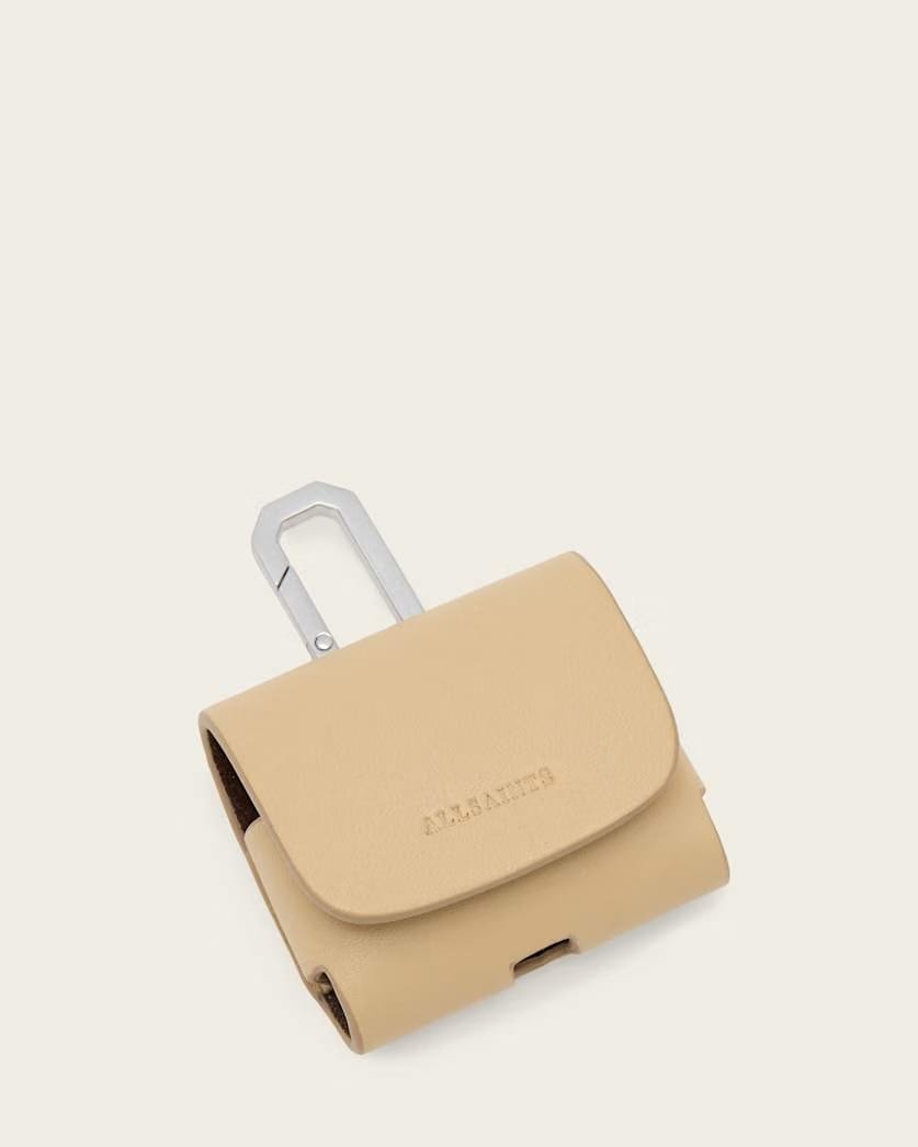 AllSaints Airpod Leather Hex Case Women's Mellow Yellow Women's