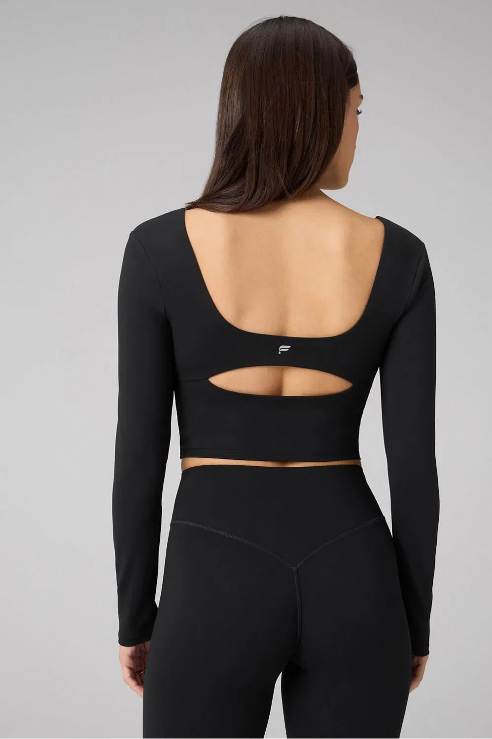 Fabletics PureLuxe Long-Sleeve Built-In Bra Top