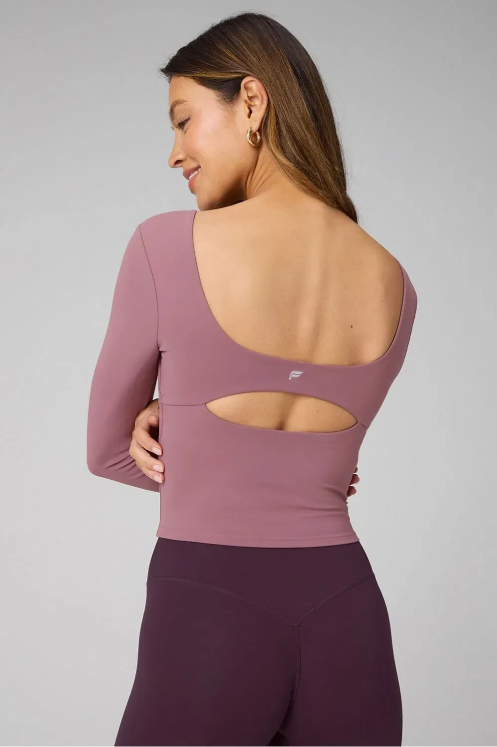 Fabletics PureLuxe Long-Sleeve Built-In Bra Top