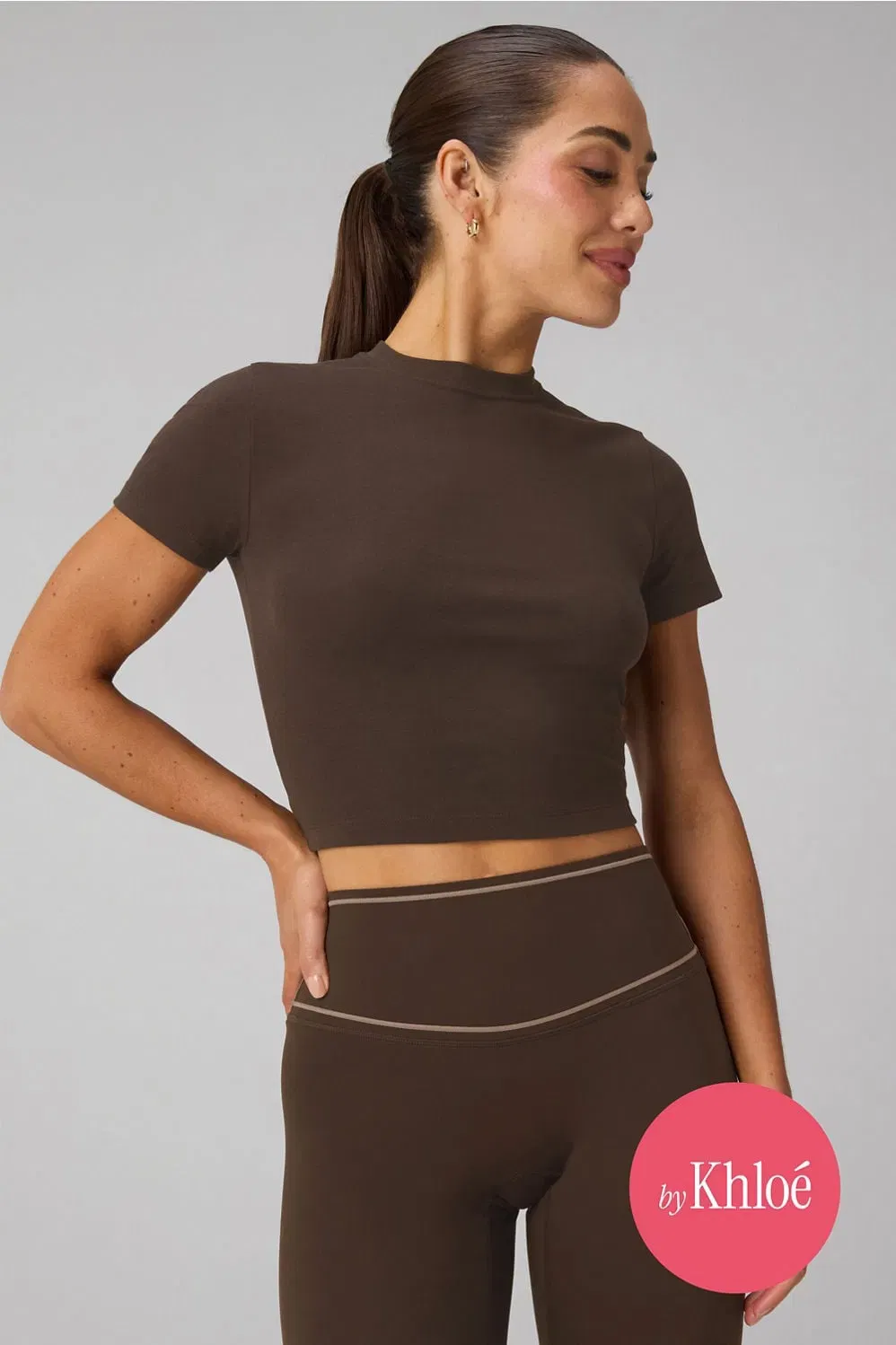 Fabletics Classic Cotton Cropped Baby T-Shirt