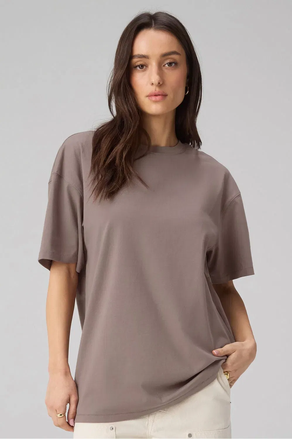 Fabletics 100% Cotton Boyfriend Short-Sleeve Tee