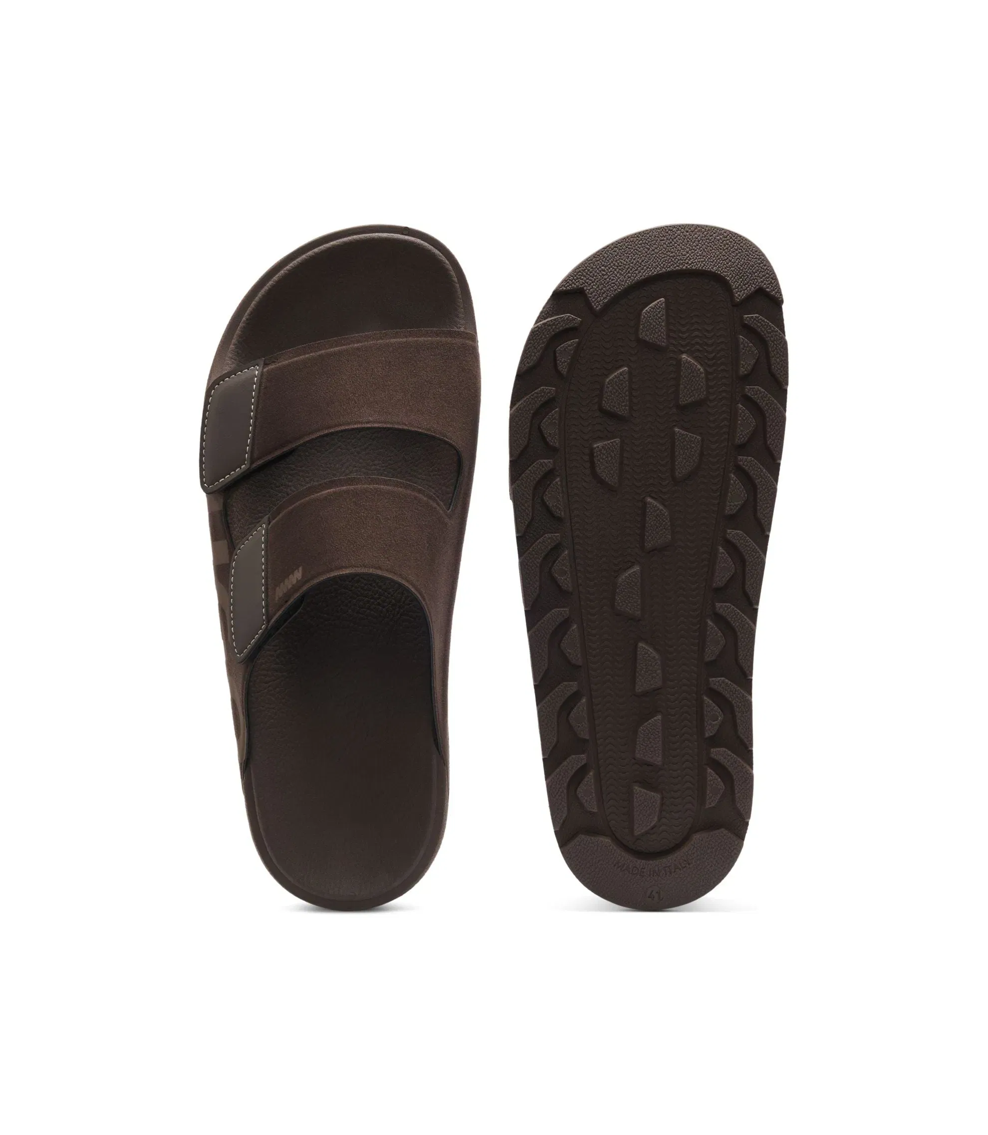 Hugo Faux Suede Slides With Logo Detailing Light Brown Light Brown