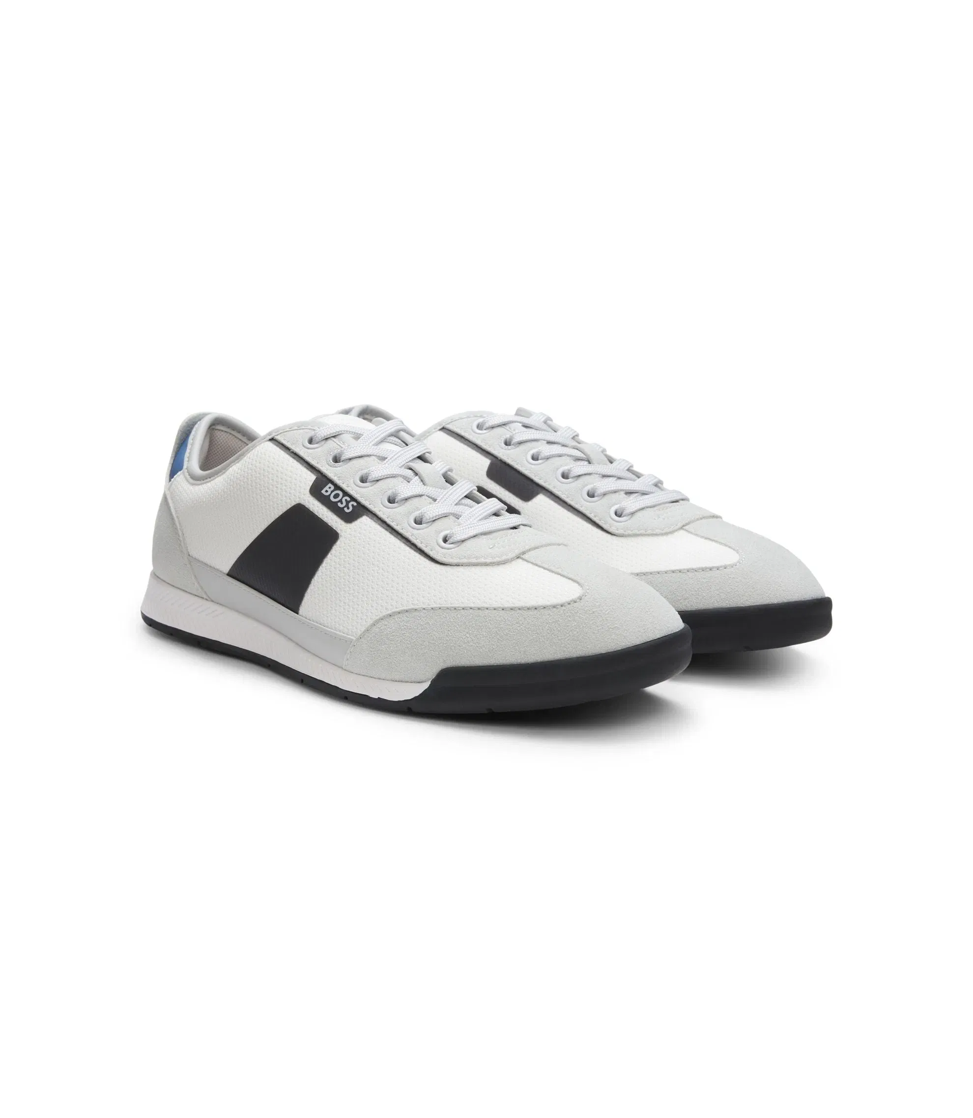 Boss Trainers With Mesh Detailing Light Grey Light Grey